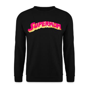 Supermother - Heroine - Unisex Sweatshirt - black - Front - Alina (178cm) & Michal (187cm)