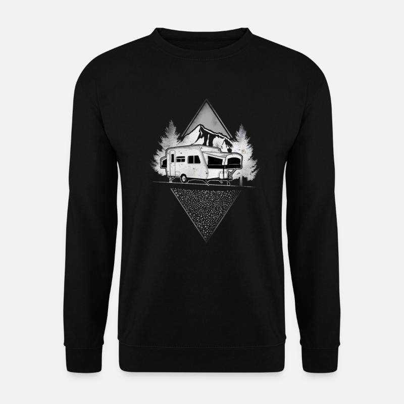 Camping - Unisex Pullover - Schwarz