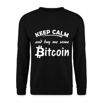 Bitcoin - Sweat-shirt Unisexe - noir - Devant - Alina (178cm) & Michal (187cm)