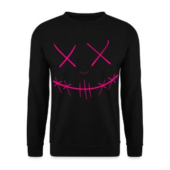 Face - Unisex Sweatshirt - black - Front - Alina (178cm) & Michal (187cm)