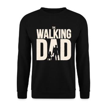 The Walking Dad - Sweat-shirt Unisexe - noir - Devant - Alina (178cm) & Michal (187cm)