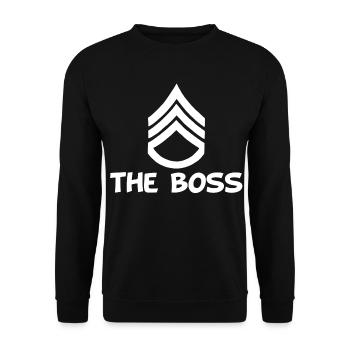 Le chef (blanc) - Sweat-shirt Unisexe - noir - Devant - Alina (178cm) & Michal (187cm)