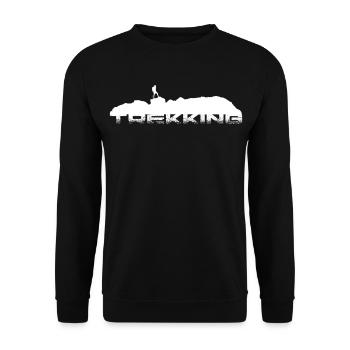 Trekking - Unisex Sweatshirt - black - Front - Alina (178cm) & Michal (187cm)