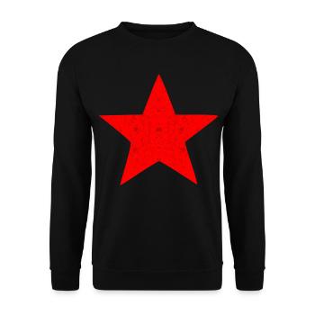 Stern der Sozialismus Revolution - Unisex Pullover - Schwarz - Vorne - Alina (178cm) & Michal (187cm)