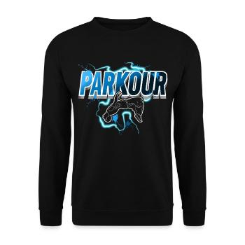 Parkour - Sweat-shirt Unisexe - noir - Devant - Alina (178cm) & Michal (187cm)