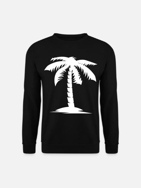 palme natur nature urlaub holidays icon Logo - Unisex Pullover - Schwarz