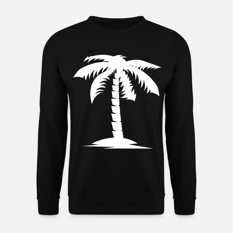 palme natur nature urlaub holidays icon Logo - Unisex Pullover - Schwarz