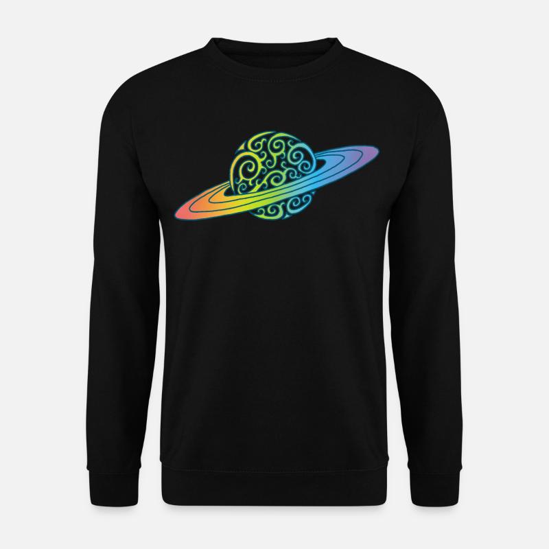 Planet Regenbogen - Unisex Pullover - Schwarz