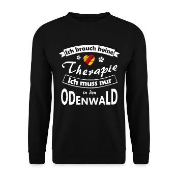 Odenwald Therapie - Unisex Pullover - Schwarz - Vorne - Alina (178cm) & Michal (187cm)