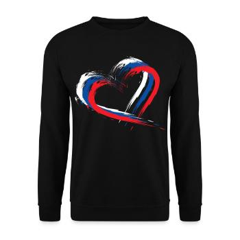 Slovakia - Unisex Sweatshirt - black - Front - Alina (178cm) & Michal (187cm)