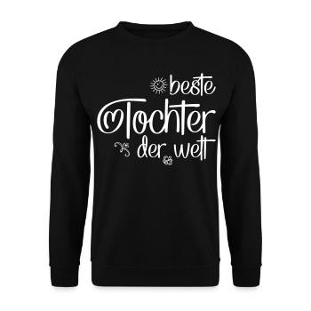Tochter - Unisex Pullover - Schwarz - Vorne - Alina (178cm) & Michal (187cm)