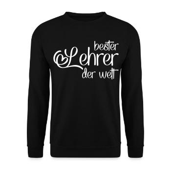 Lehrer - Unisex Pullover - Schwarz - Vorne - Alina (178cm) & Michal (187cm)