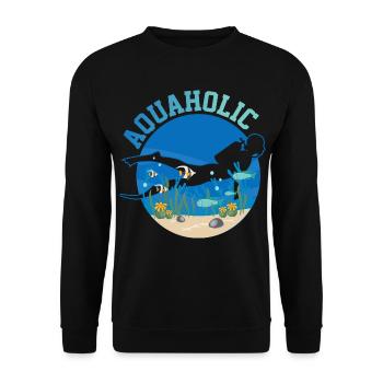 Plongée sous-marine - Sweat-shirt Unisexe - noir - Devant - Alina (178cm) & Michal (187cm)