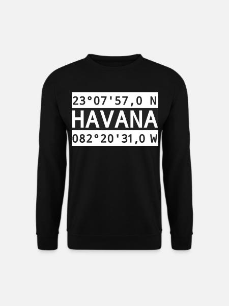 Havana Havana Coordinates - Unisex Sweatshirt - black