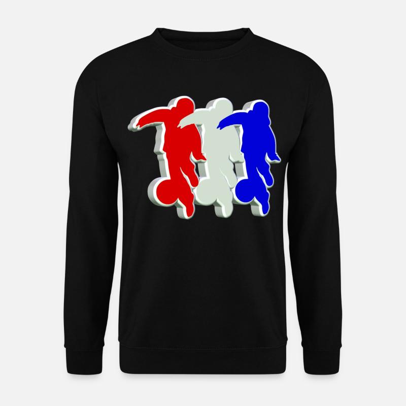 Kinder Fußball 3D - Unisex Pullover - Schwarz