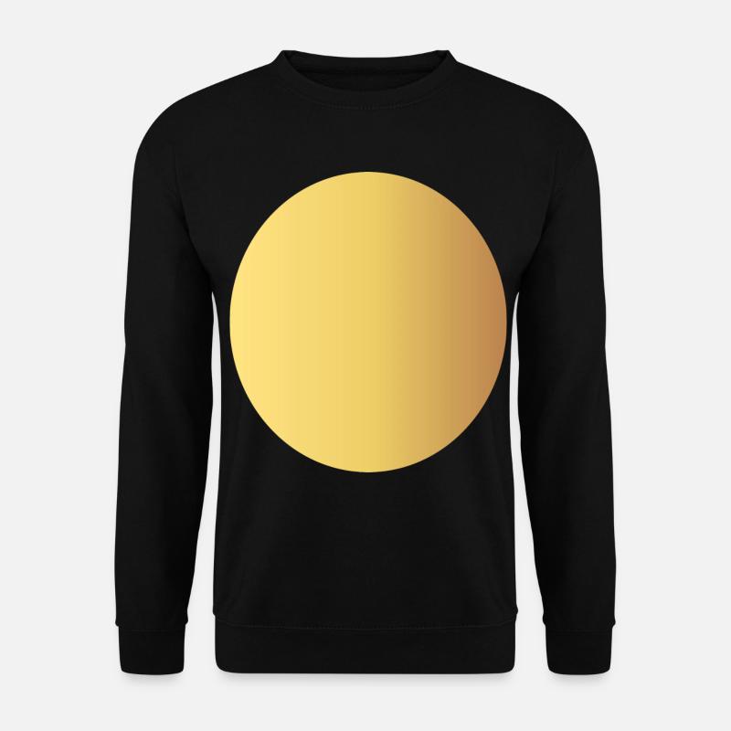 Circle - Gold - Unisex Sweatshirt - black
