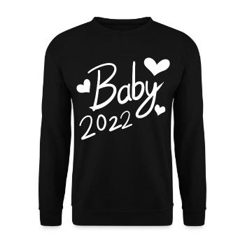 Baby 2022 - Neugeborenes 2022 - Unisex Pullover - Schwarz - Vorne - Alina (178cm) & Michal (187cm)