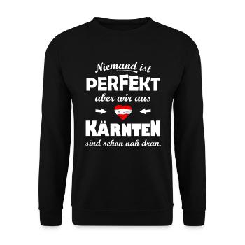 Kärnten Österreich - Unisex Pullover - Schwarz - Vorne - Alina (178cm) & Michal (187cm)