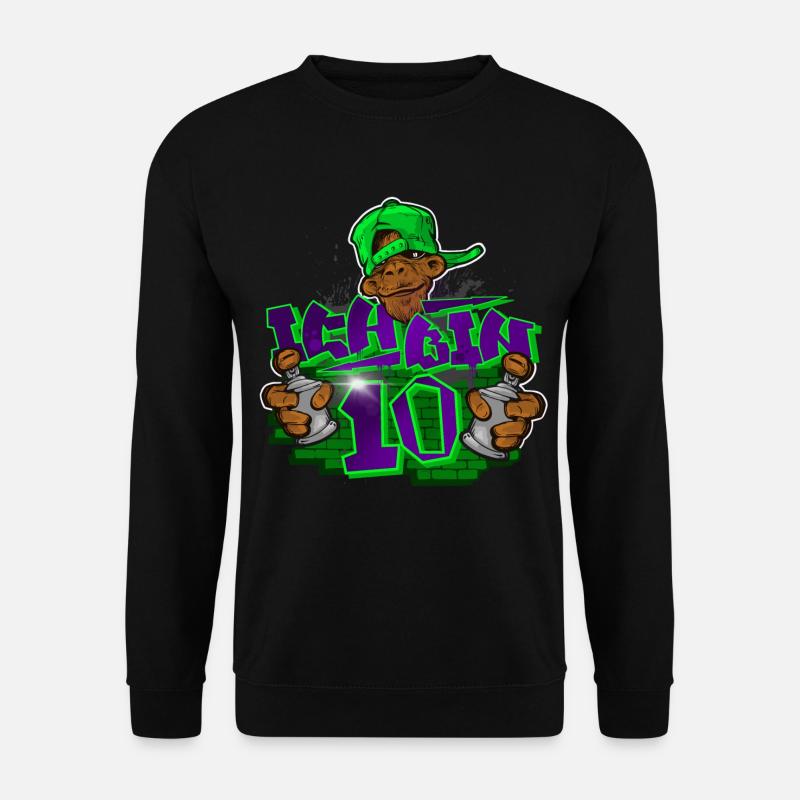 10. Geburtstag Graffiti - Unisex Pullover - Schwarz