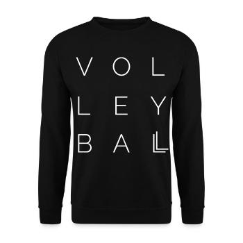 volleyball icon Logo icon idea font Vector - Unisex Sweatshirt - black - Front - Alina (178cm) & Michal (187cm)