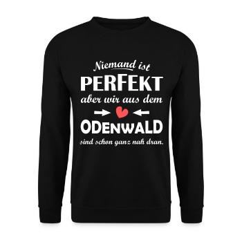 Odenwald - Unisex Pullover - Schwarz - Vorne - Alina (178cm) & Michal (187cm)