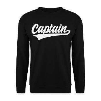CAPITAINE 3D CAPITAINE SWOOSH - Sweat-shirt Unisexe - noir - Devant - Alina (178cm) & Michal (187cm)