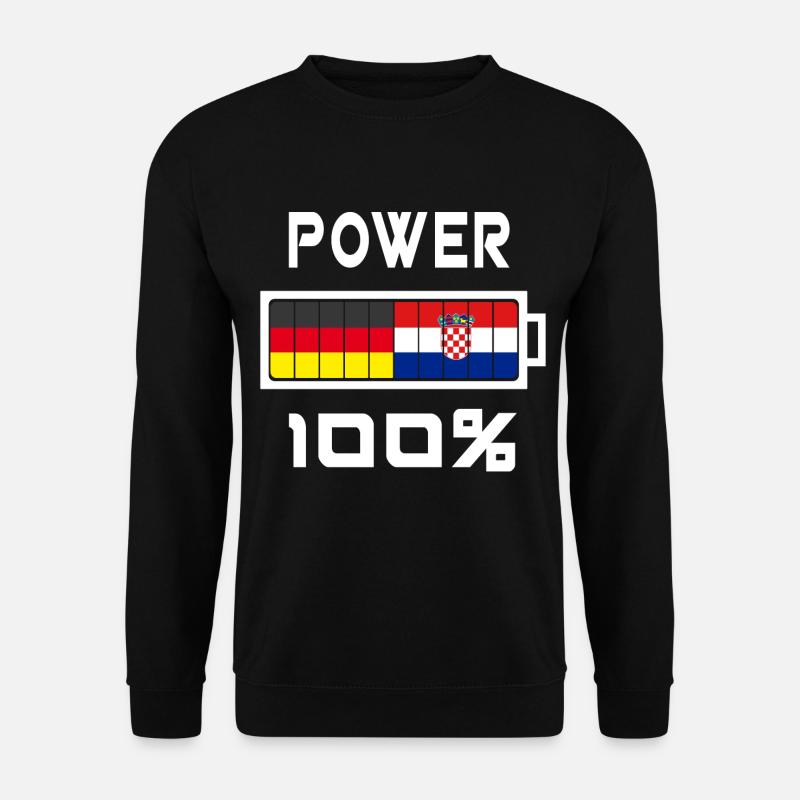 Germany and Croatia Power 100% - Unisex Sweatshirt - black