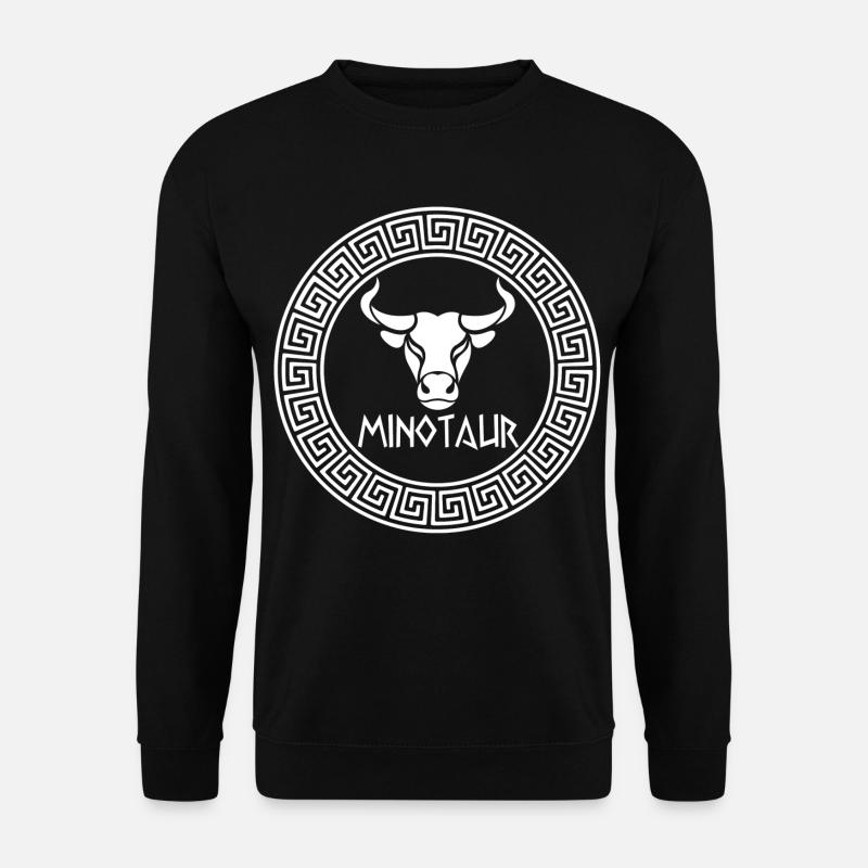 Der weiße Minotaurus - Unisex Pullover - Schwarz