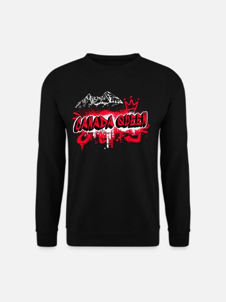 Canada Queen Drapeaux Graffiti Design - Sweat-shirt Unisexe - noir