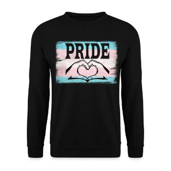 Pride transgenre - Sweat-shirt Unisexe - noir - Devant - Alina (178cm) & Michal (187cm)