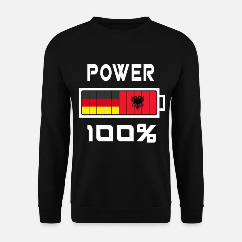 Deutschland und Albanien Power 100% - Unisex Pullover - Schwarz