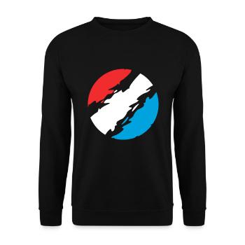 Luxembourg Couleurs drapeau drapeau - Sweat-shirt Unisexe - noir - Devant - Alina (178cm) & Michal (187cm)