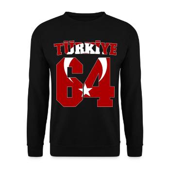Usak 64 Türkiye - Sweat-shirt Unisexe - noir - Devant - Alina (178cm) & Michal (187cm)