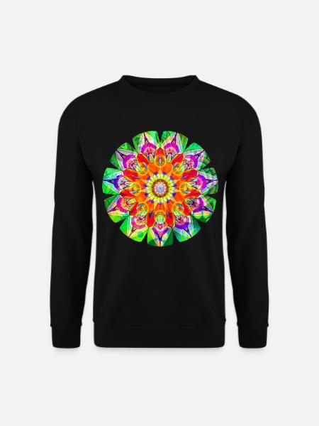 Colorful hip mandala - Unisex Sweatshirt - black