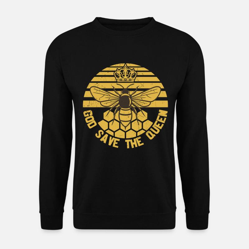 God Save The Queen Beekeeper Honey Bee - Sweat-shirt Unisexe - noir