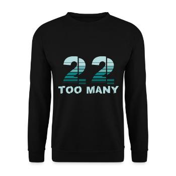 Veteran Ptsd Awareness 22 Militär - Unisex Pullover - Schwarz - Vorne - Alina (178cm) & Michal (187cm)