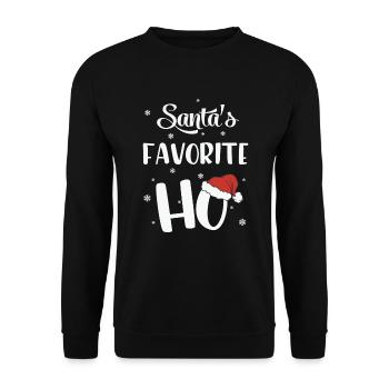 Le Noël préféré du Père Noël - Sweat-shirt Unisexe - noir - Devant - Alina (178cm) & Michal (187cm)