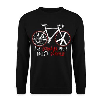 Fahrrad - Unisex Pullover - Schwarz - Vorne - Alina (178cm) & Michal (187cm)