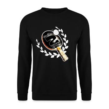 Table tennis - Unisex Sweatshirt - black - Front - Alina (178cm) & Michal (187cm)