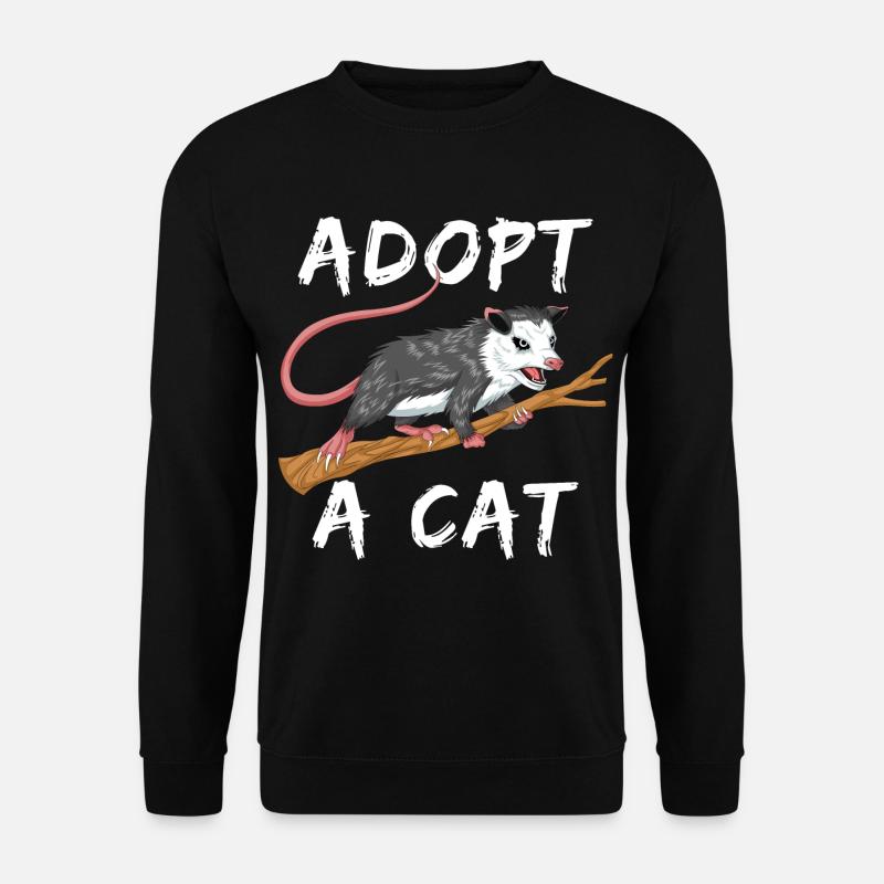 adopt a cat - Unisex Sweatshirt - black