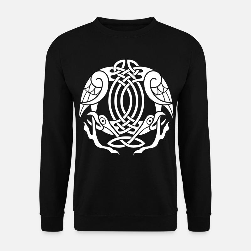 White Celtic eagle - Unisex Sweatshirt - black