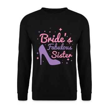 Die fabelhafte Schwester der Braut - Unisex Pullover - Schwarz - Vorne - Alina (178cm) & Michal (187cm)