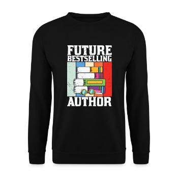 Zukünftiger Bestsellerautor - Unisex Pullover - Schwarz - Vorne - Alina (178cm) & Michal (187cm)