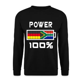 L’Allemagne et l’Afrique du Sud Power 100% - Sweat-shirt Unisexe - noir - Devant - Alina (178cm) & Michal (187cm)