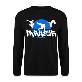 Parkour - Sweat-shirt Unisexe - noir - Devant - Alina (178cm) & Michal (187cm)