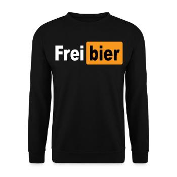 FREIBIER - Unisex Pullover - Schwarz - Vorne - Alina (178cm) & Michal (187cm)