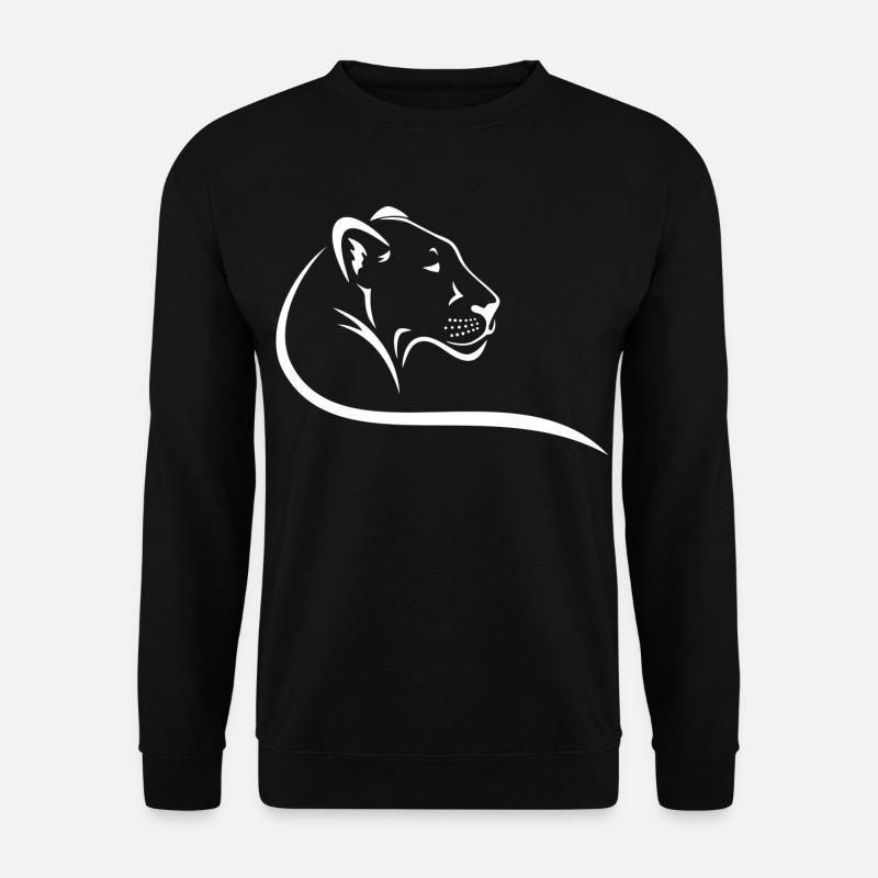 Löwin - Unisex Pullover - Schwarz