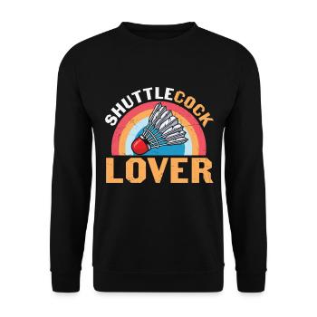 Badminton Humour Shuttlecock Lover - Sweat-shirt Unisexe - noir - Devant - Alina (178cm) & Michal (187cm)