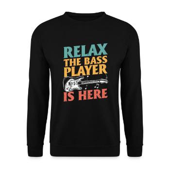 Détendez-vous Le bassiste est là - Sweat-shirt Unisexe - noir - Devant - Alina (178cm) & Michal (187cm)