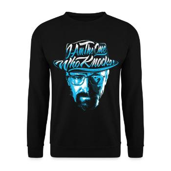 Breaking Bad I'm The One Who Knocks Hat - Unisex Sweatshirt - black - Front - Alina (178cm) & Michal (187cm)